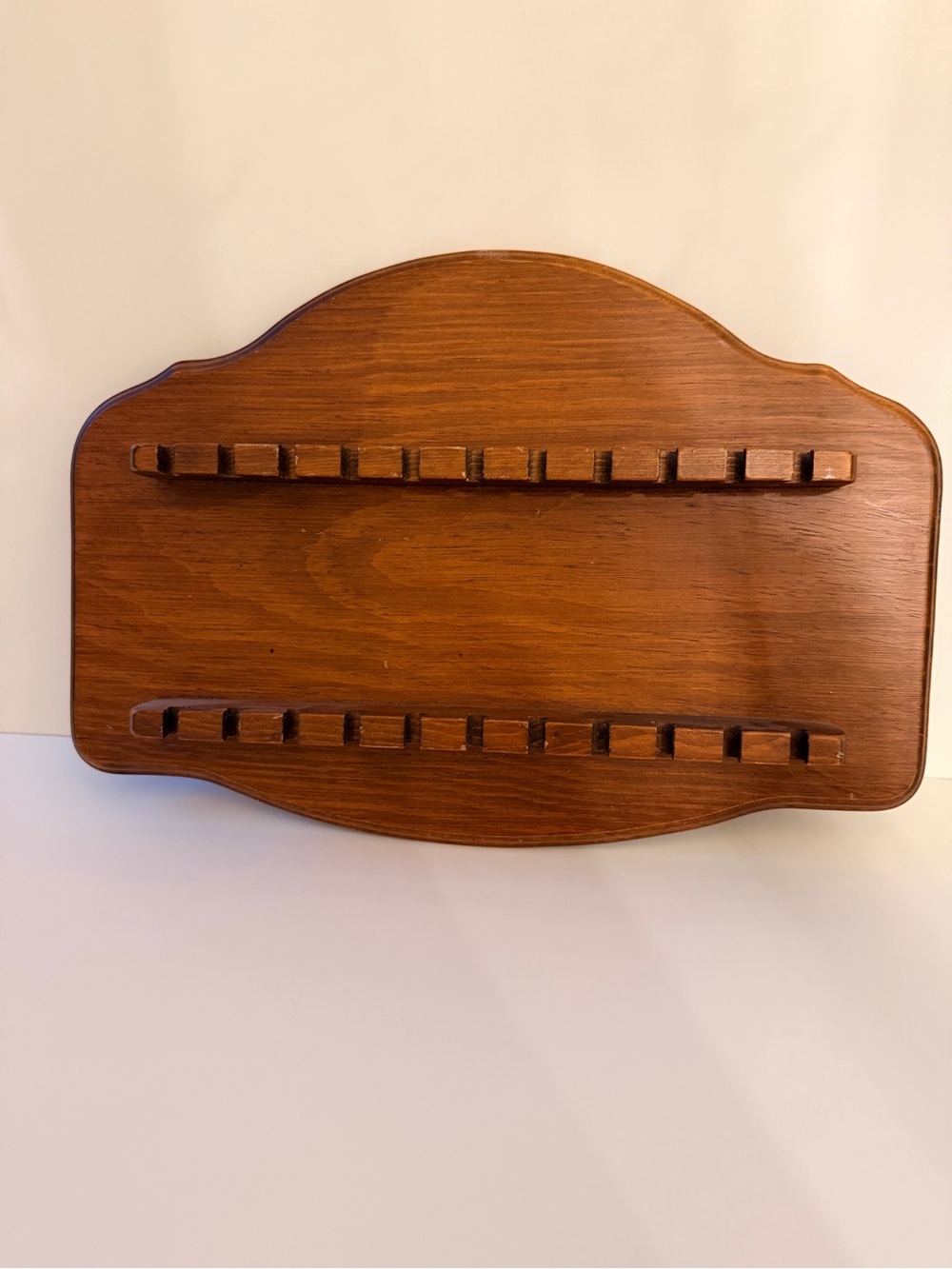 Wooden Spoon Rack Organizer - Brown